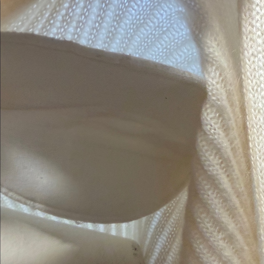 Escada Cream Ribbed Cardigan - Picture 7 of 12